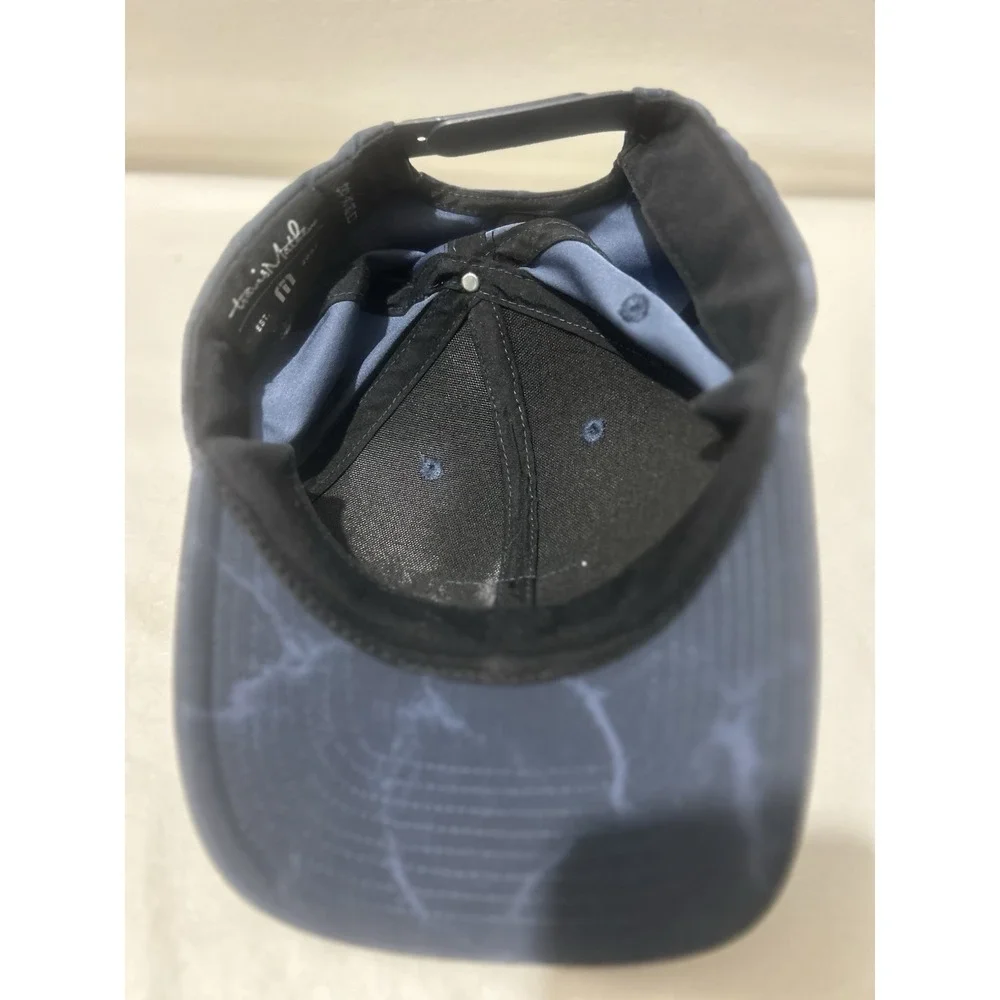Travis‎ Matthew Golf Adjustable Snapback Hat Cap Patch Blue All Over Graphic